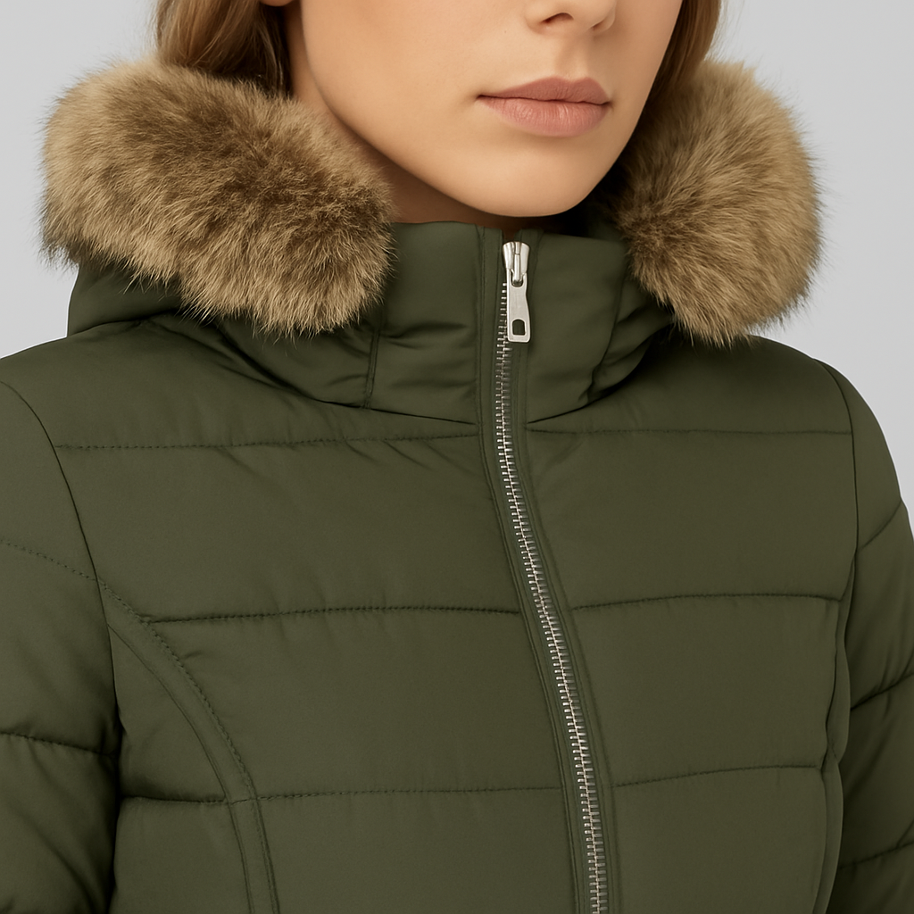 Nordelle Winter Coat for Quilted Insulated Hooded Outerwear for Women