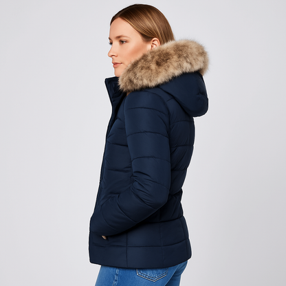 Nordelle Winter Coat for Quilted Insulated Hooded Outerwear for Women