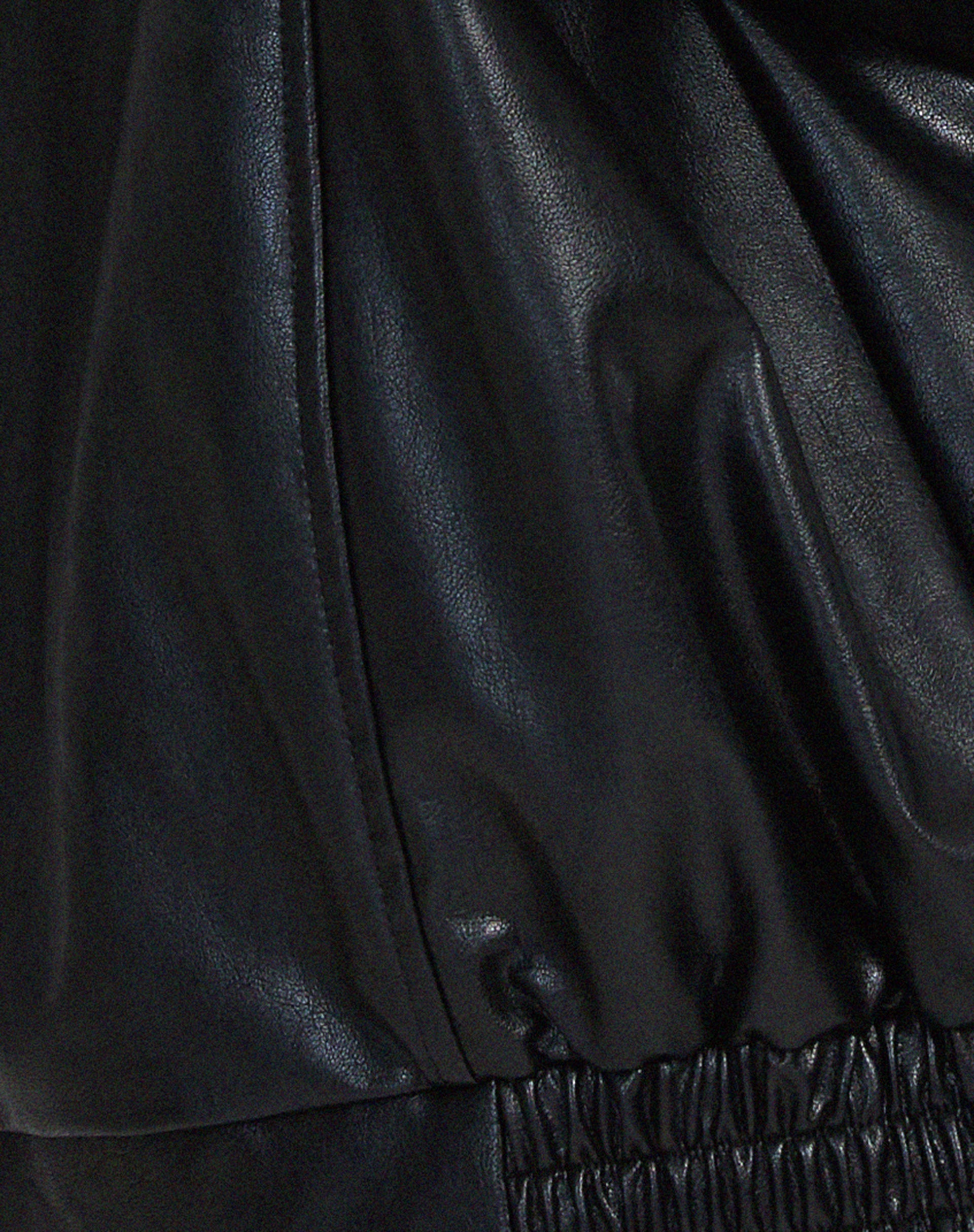 oversized leather jacket