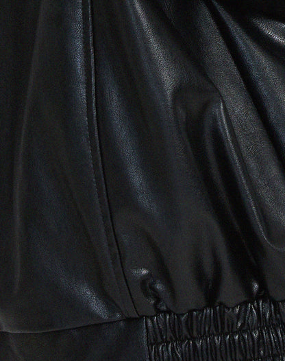 oversized leather jacket