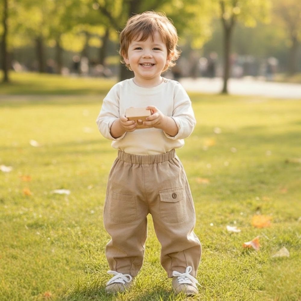 Kids' Cargo Trousers for Toddlers and Children with Comfortable Fit and Pockets