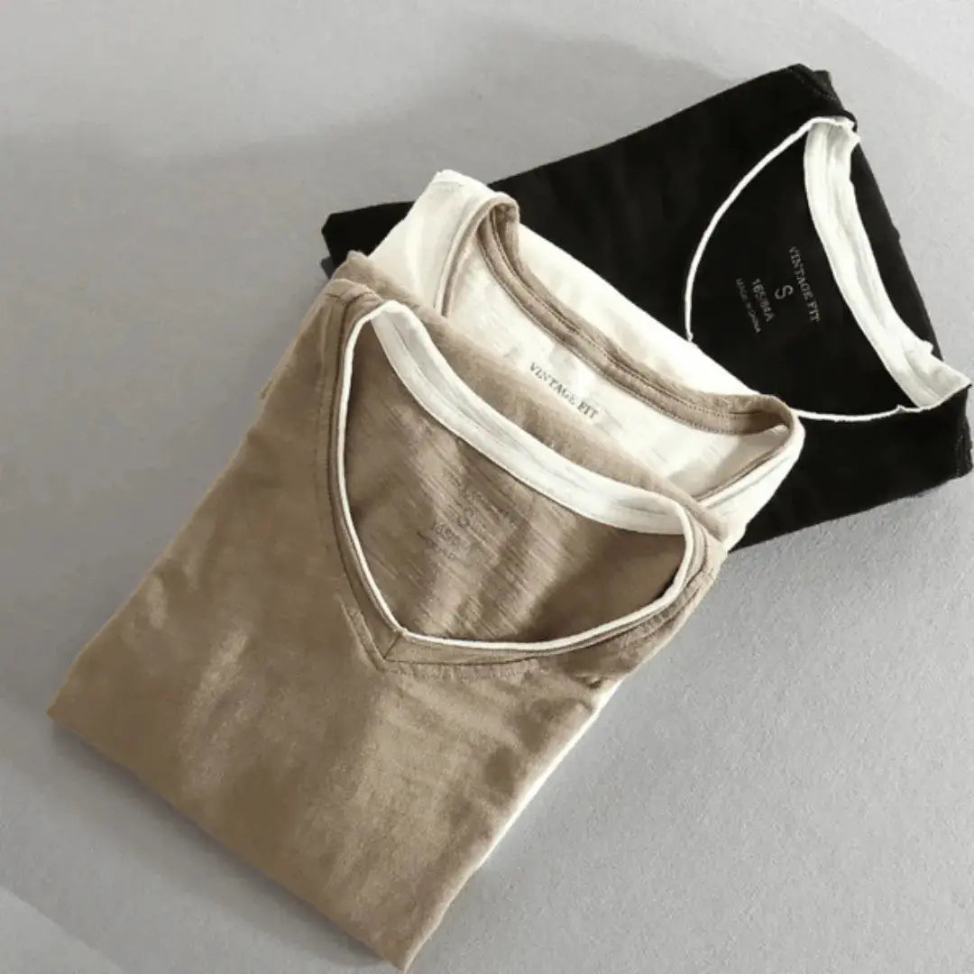 contrast trim cotton