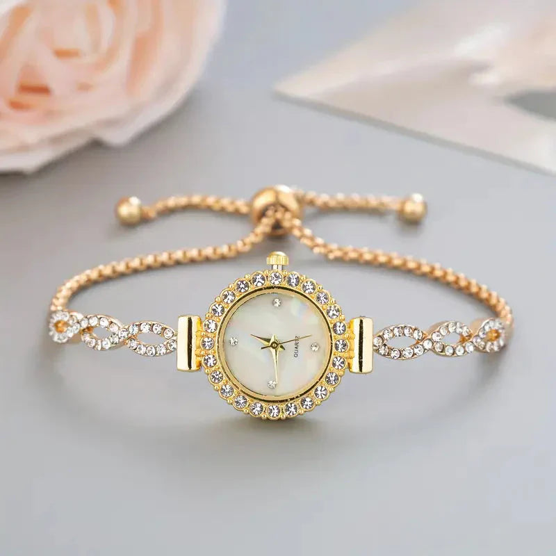 Bracelet with Elegant Ladies' Watch for Crystal Accents and Timeless