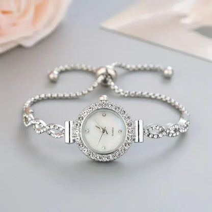 Bracelet with Elegant Ladies' Watch for Crystal Accents and Timeless