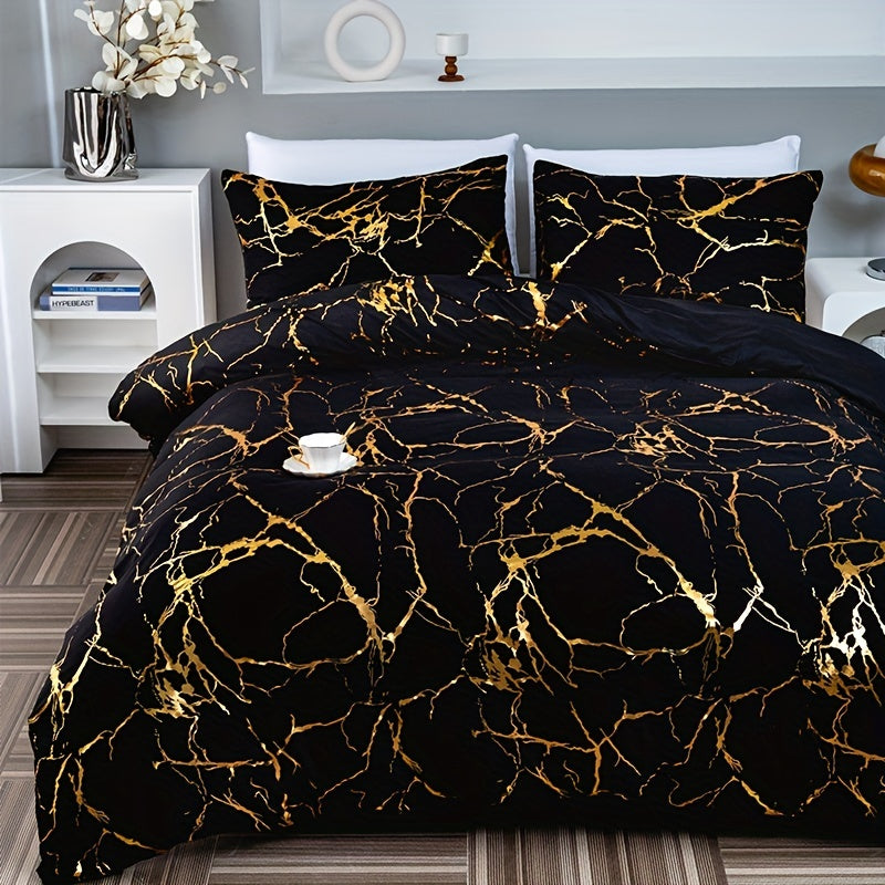 Cover with Duvet Marble Pattern for Comfortable and Stylish Sleep