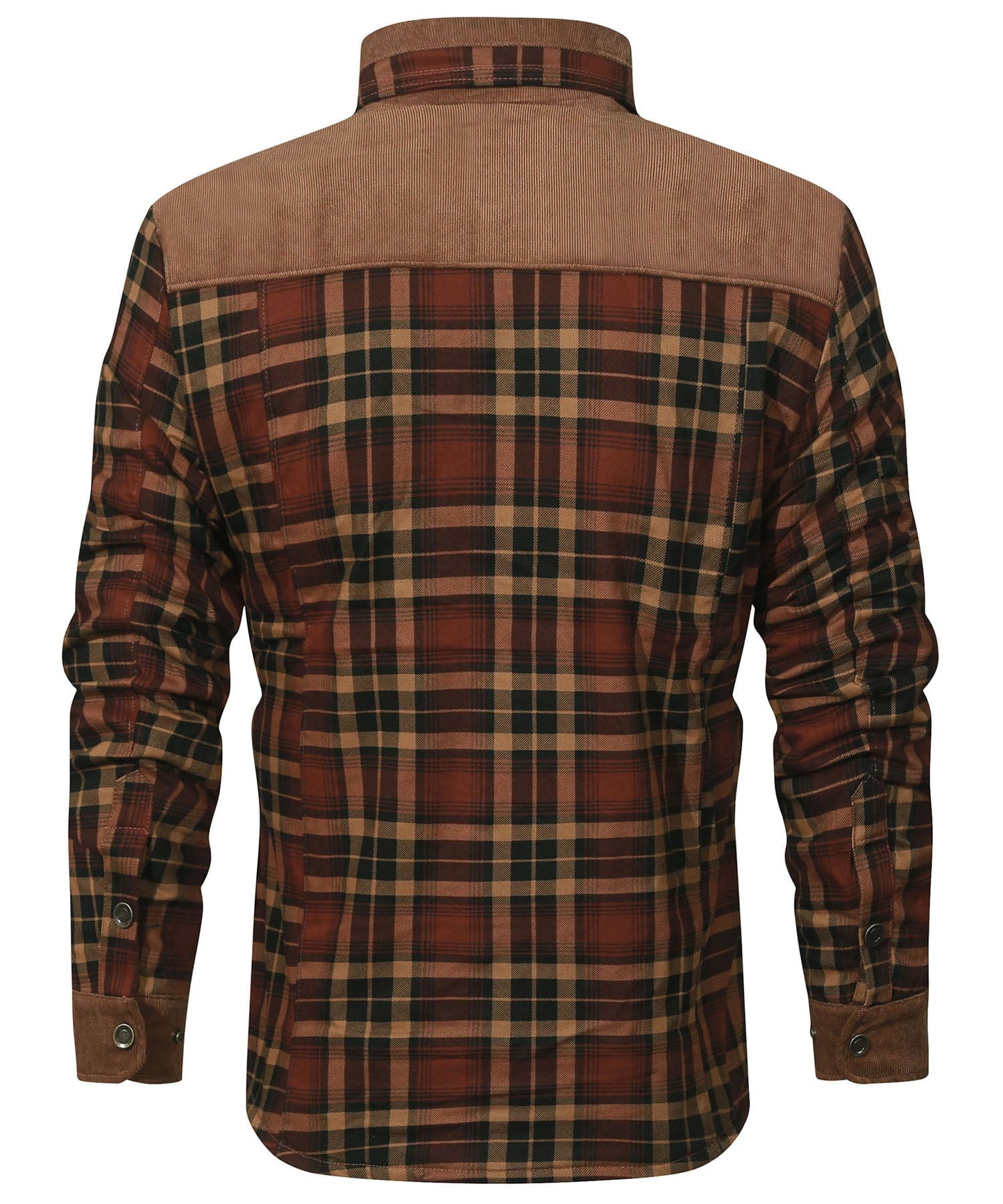 Robust Men's Flannel Coat with Faux Fur Lining for Warm, Durable and Protective