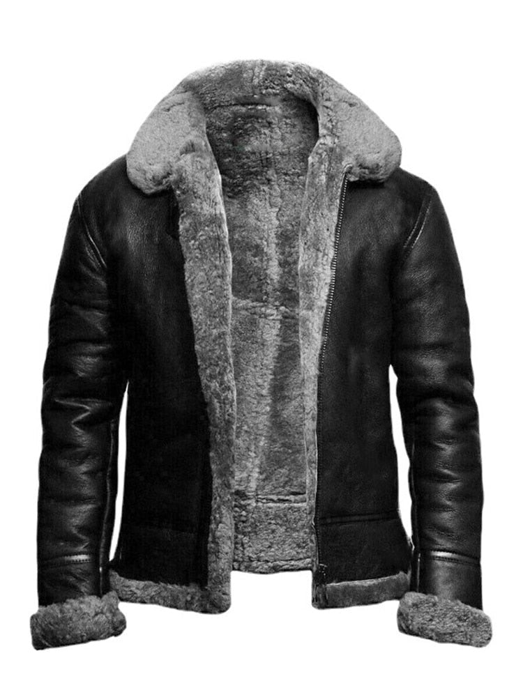 Men's Winter Coat with Warm Lining for Comfortable Protection Against Cold and Wind