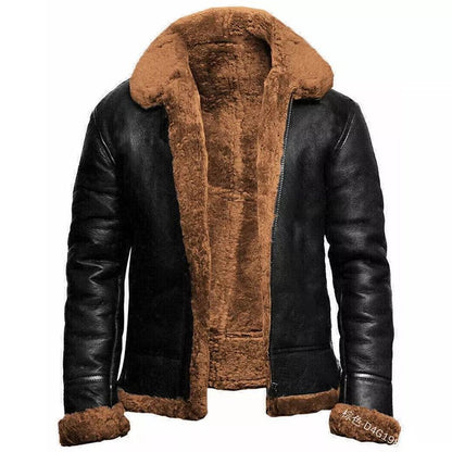 Men's Winter Coat with Warm Lining for Comfortable Protection Against Cold and Wind