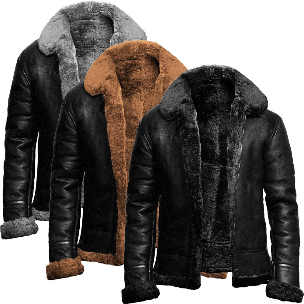 Men's Winter Coat with Warm Lining for Comfortable Protection Against Cold and Wind