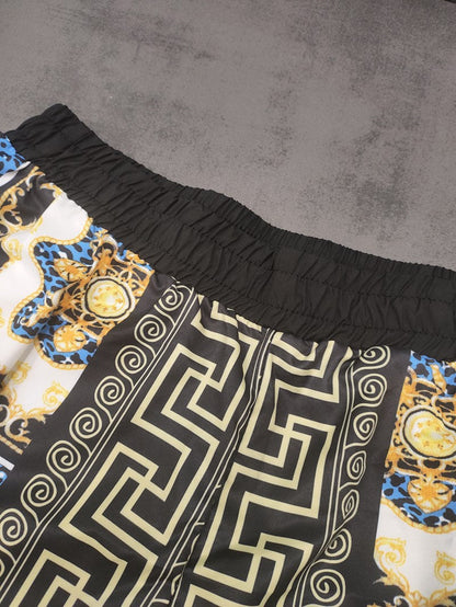 Set with Men's Summer Short Sleeves and Matching Shorts