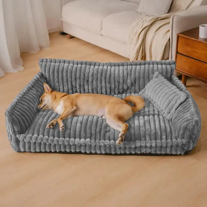 Sofa with Orthopaedic Dog Corduroy for Comfortable Resting Bed for Dogs