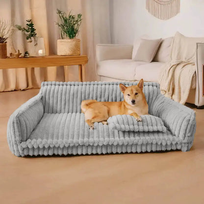Sofa with Orthopaedic Dog Corduroy for Comfortable Resting Bed for Dogs