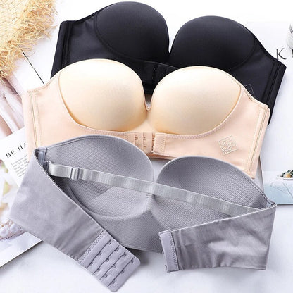 Strapless Ladies Bra with Strong Support and Comfortable Push-Up Fit