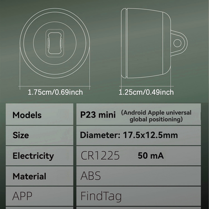 Pettrace Mini Tracker for Bluetooth Locator for Cats, Dogs and Small Pets