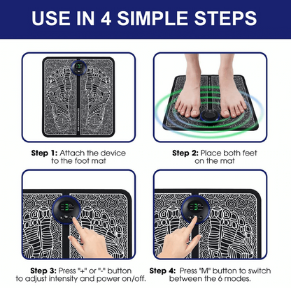 Mat Circulatoryboost Foot Massage for EMS Technology for Relaxation and Recovery