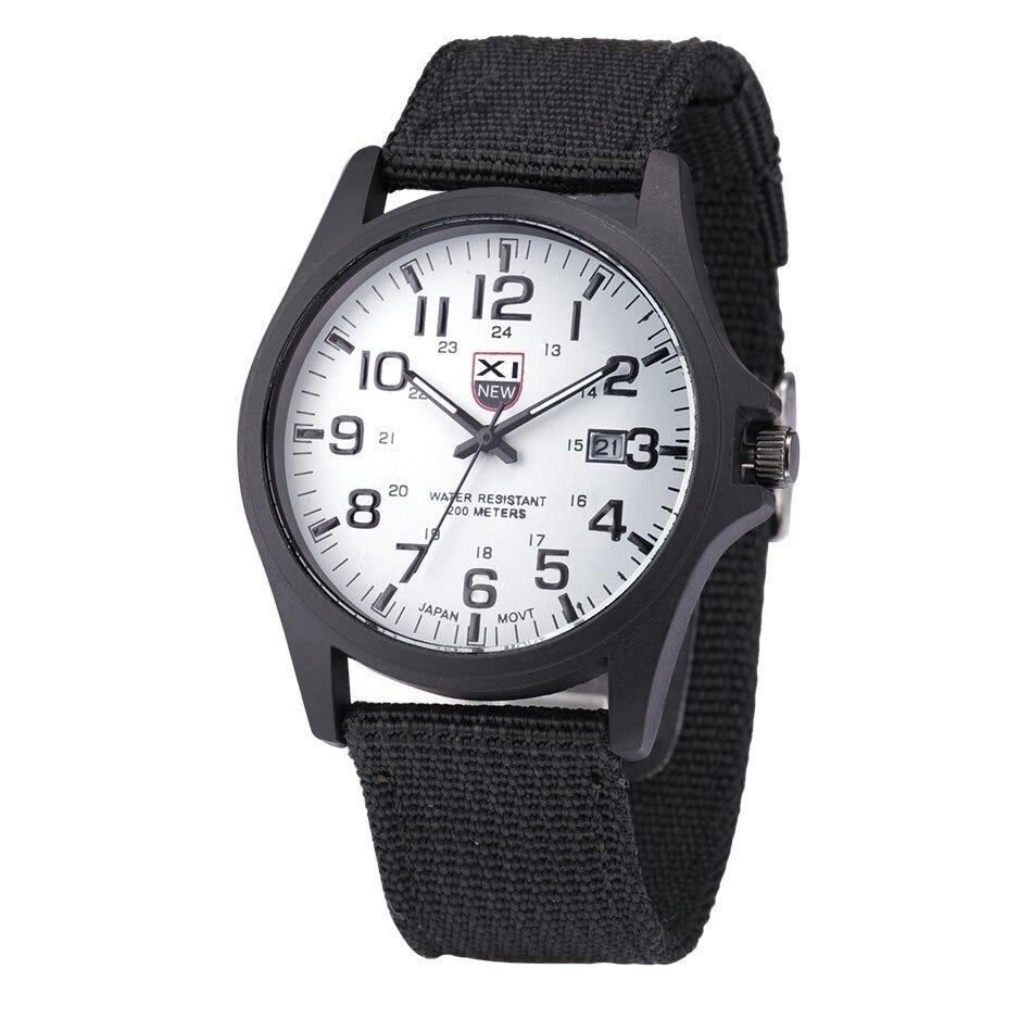 Watch with Robust Water-Resistant Men's Military Design and Date Function