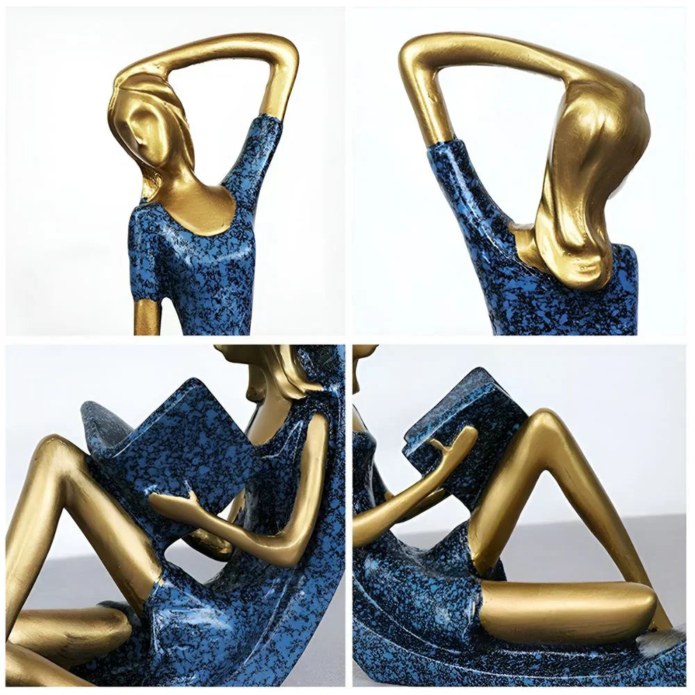 Abstract Women Sculptures in Circular Form for Modern Interior Decoration