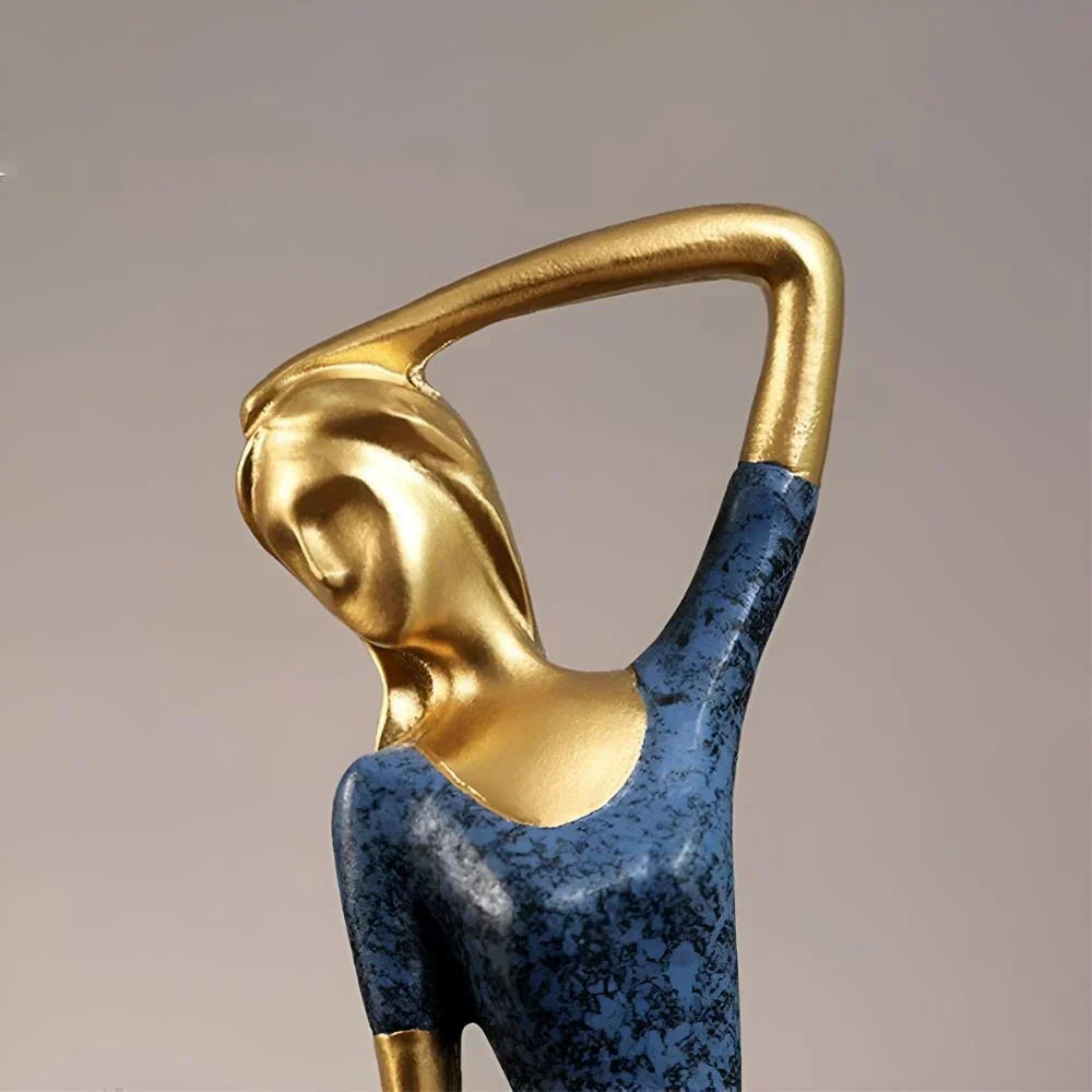 Abstract Women Sculptures in Circular Form for Modern Interior Decoration