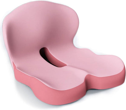 Cushion with Ergonomic Memory Foam Seat Design for Office and Car for Comfortable Sitting