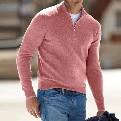 lightweight cashmere zipper