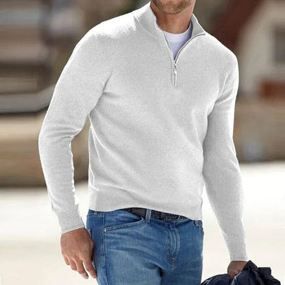 lightweight cashmere zipper
