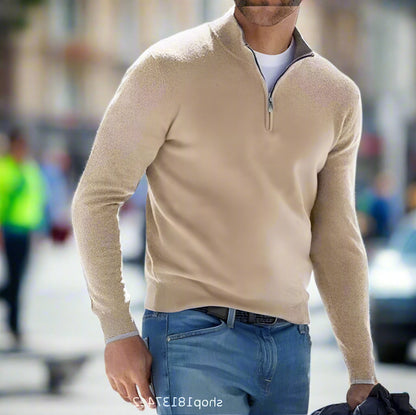 lightweight cashmere zipper