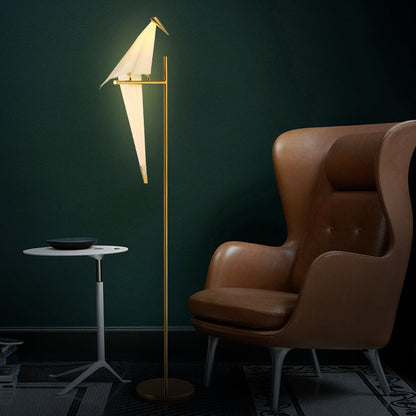 Table Lamp Origami Birdy with Cozy Warm Light and Modern Wing Design