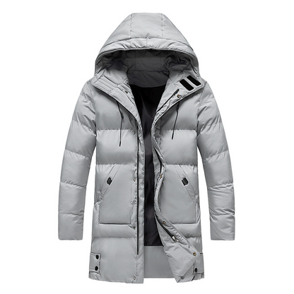 Men’s Insulated Parka Coat with Waterproof Design with Padded Panels