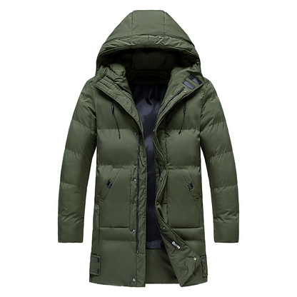 Men’s Insulated Parka Coat with Waterproof Design with Padded Panels