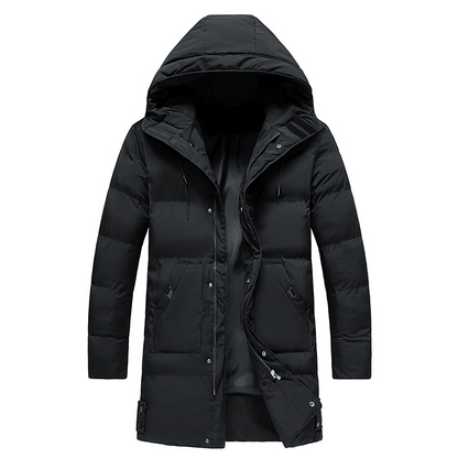 Men’s Insulated Parka Coat with Waterproof Design with Padded Panels