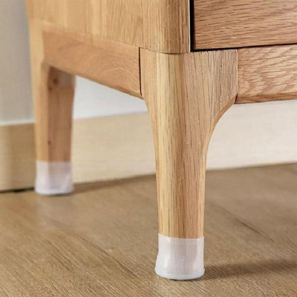 Flexigrip Pro for Transparent Silicone Chair Leg Covers with Anti-Slip Felt Base