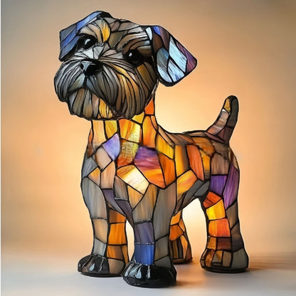 Decorative Dog Table Lamp with Mosaic Design for Atmospheric and Artistic