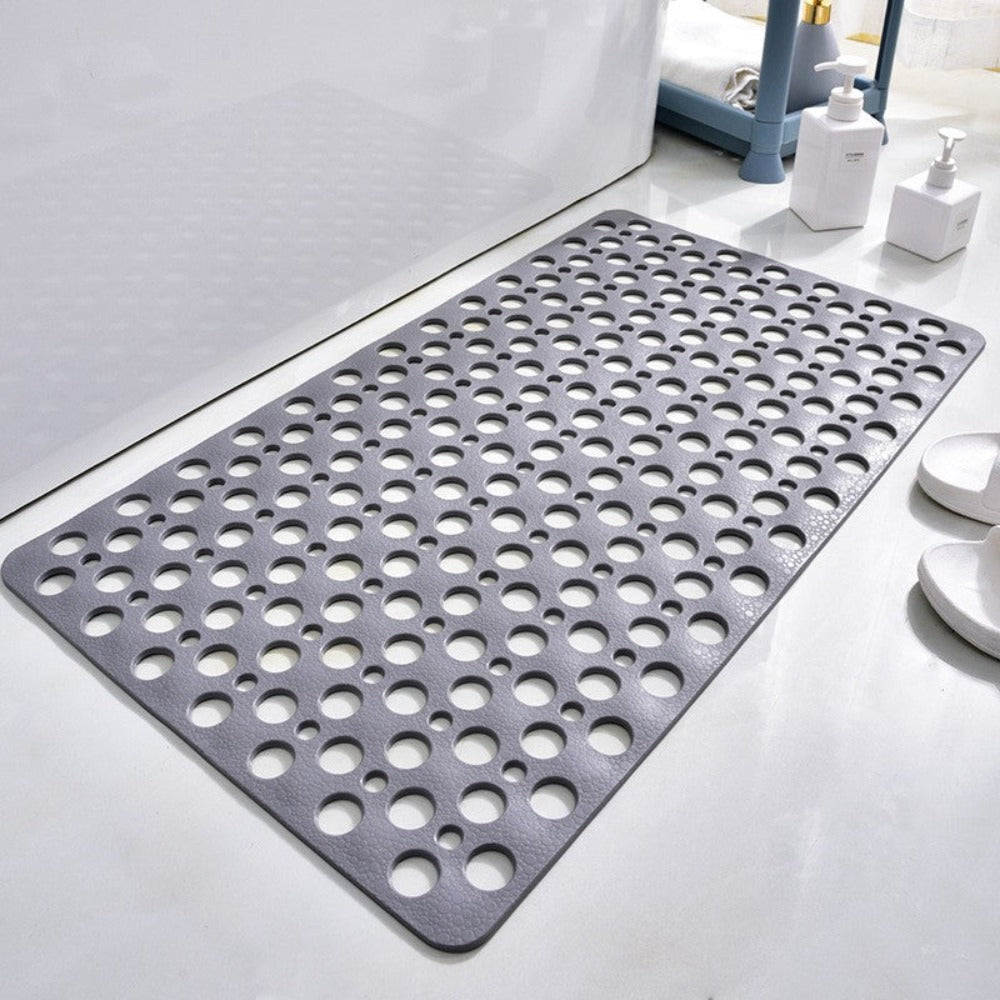 Cups with Anti-Slip Shower Mat with Suction and Water Drainage for Bathroom Safety