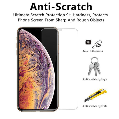 Glass with Iphone Tempered Screen Protector for Full Protection