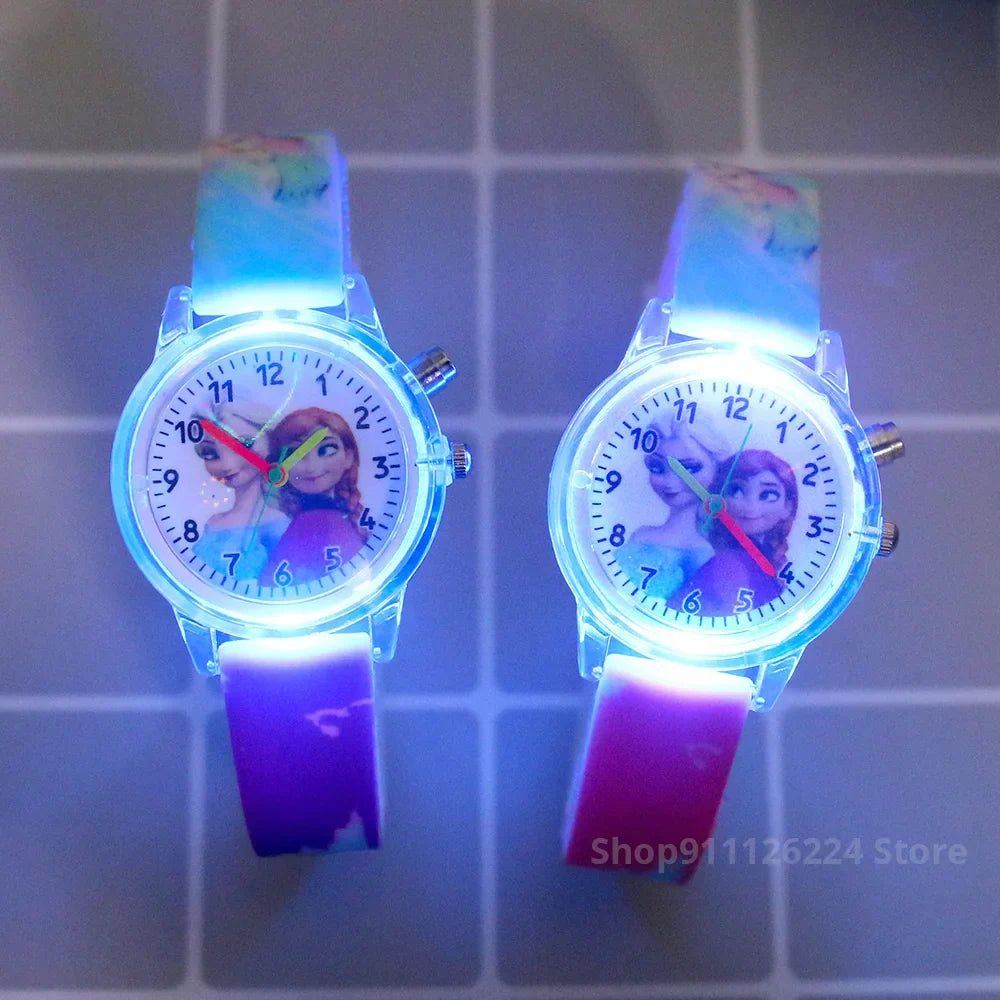 Watch Glow-in-the-Dark Children's for Available in Spider-Man and Frozen Designs