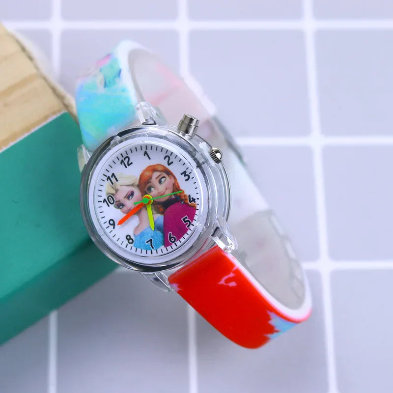 Watch Glow-in-the-Dark Children's for Available in Spider-Man and Frozen Designs