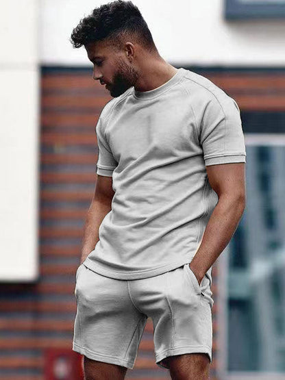 Set with Men's Summer T-Shirt and Shorts Comfort Fit