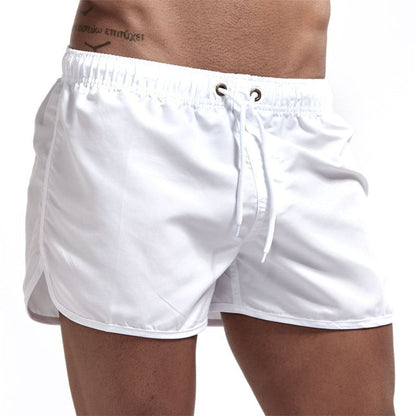 Men's Swimming Shorts with Drawstring and Quick-Drying Fabric