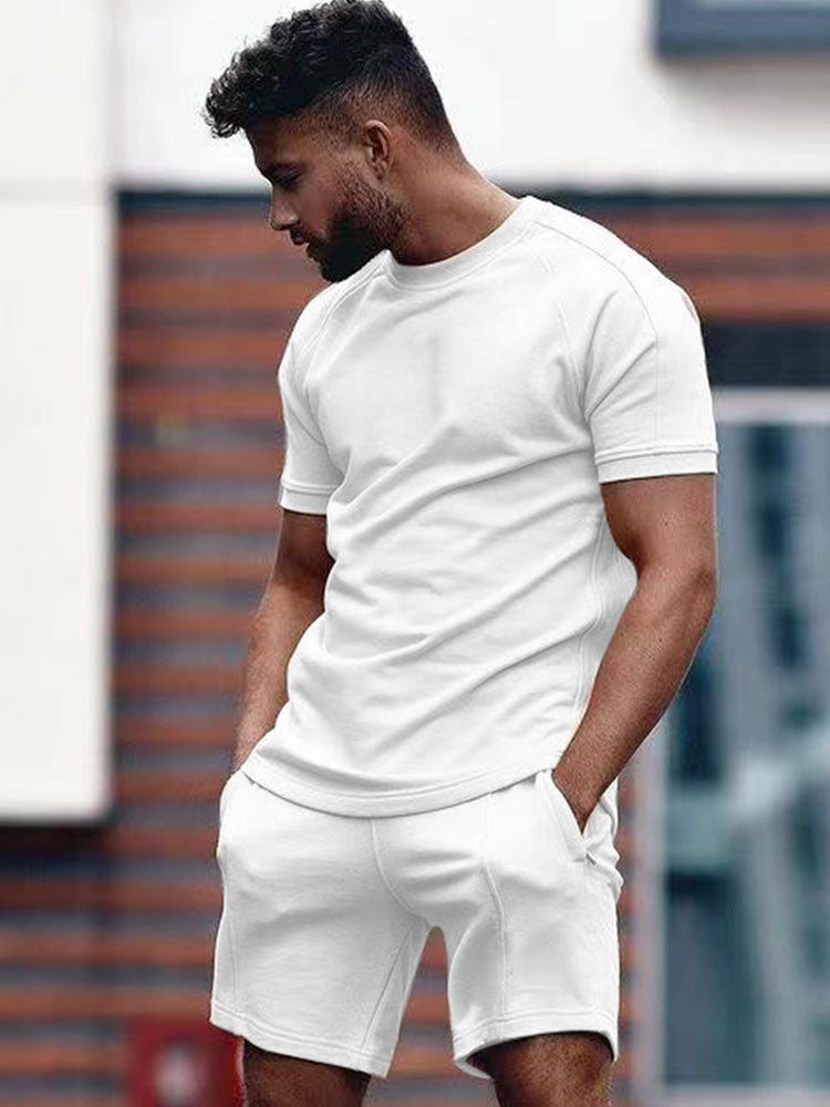 Set with Men's Summer T-Shirt and Shorts Comfort Fit