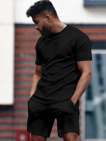Set with Men's Summer T-Shirt and Shorts Comfort Fit