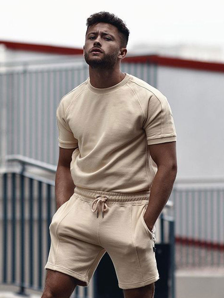 Set with Men's Summer T-Shirt and Shorts Comfort Fit