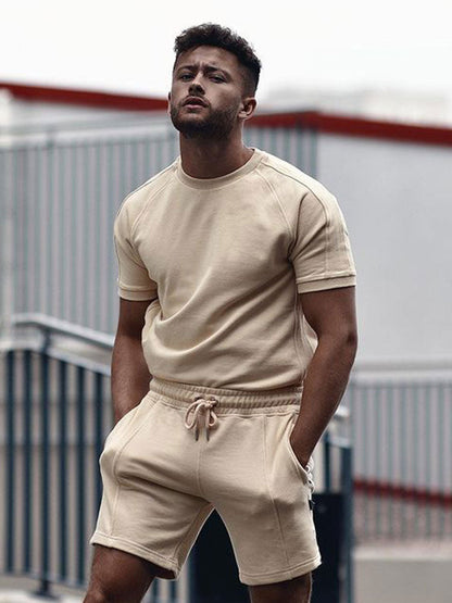Set with Men's Summer T-Shirt and Shorts Comfort Fit
