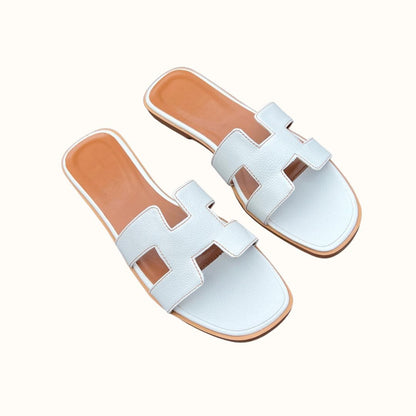 Sandals with Ladies' H-Profile in Vegan Leather for Comfortable and Elegant