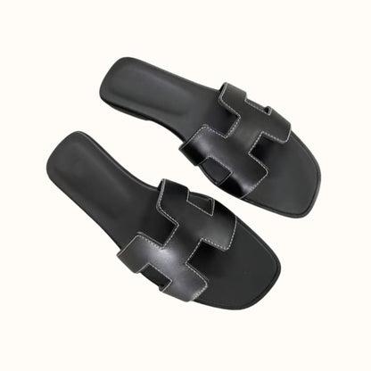 Sandals with Ladies' H-Profile in Vegan Leather for Comfortable and Elegant