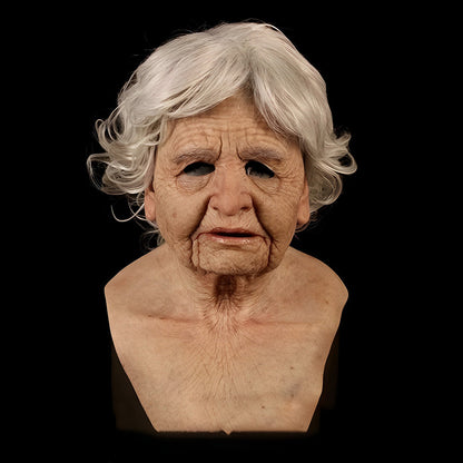Realistic Latex Old Man Mask for Expressive Halloween Costume Headpiece