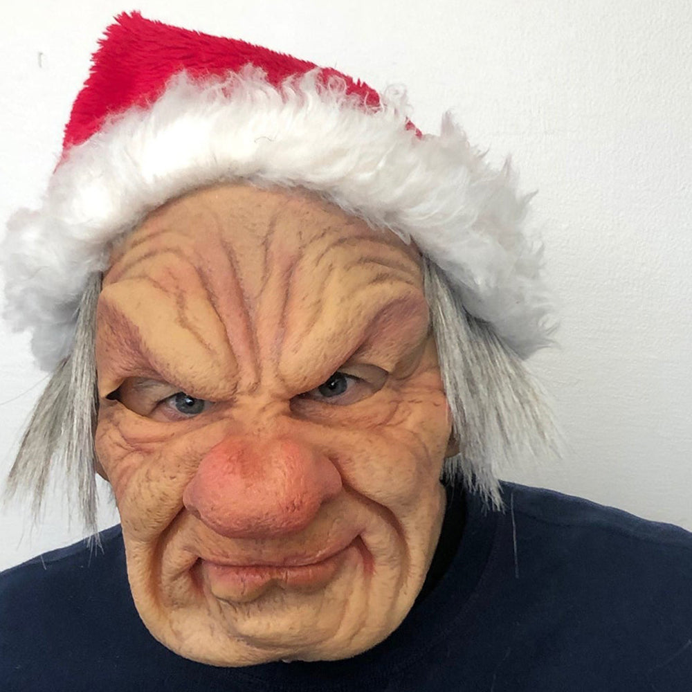 Realistic Latex Old Man Mask for Expressive Halloween Costume Headpiece
