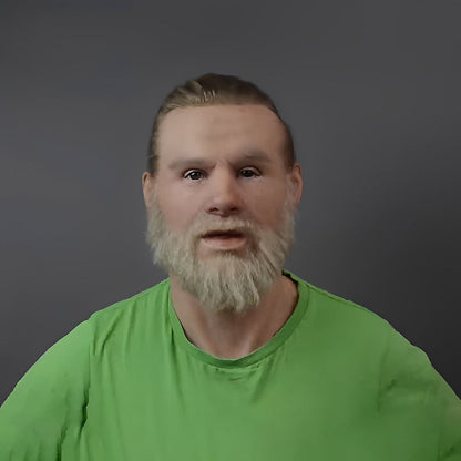 Realistic Latex Old Man Mask for Expressive Halloween Costume Headpiece