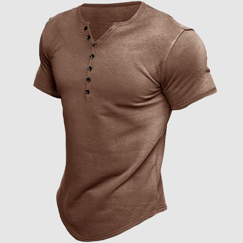sleeve henley shirt