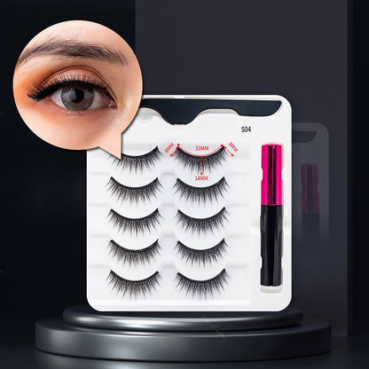 Magnetic False Eyelashes with Eyeliner with Trending Lash Set for a Quick Glam Look