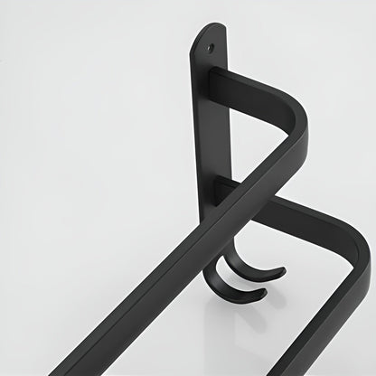 Holder with Modern Aluminium Towel 3 Layers for Bathroom and Space-Saving Use